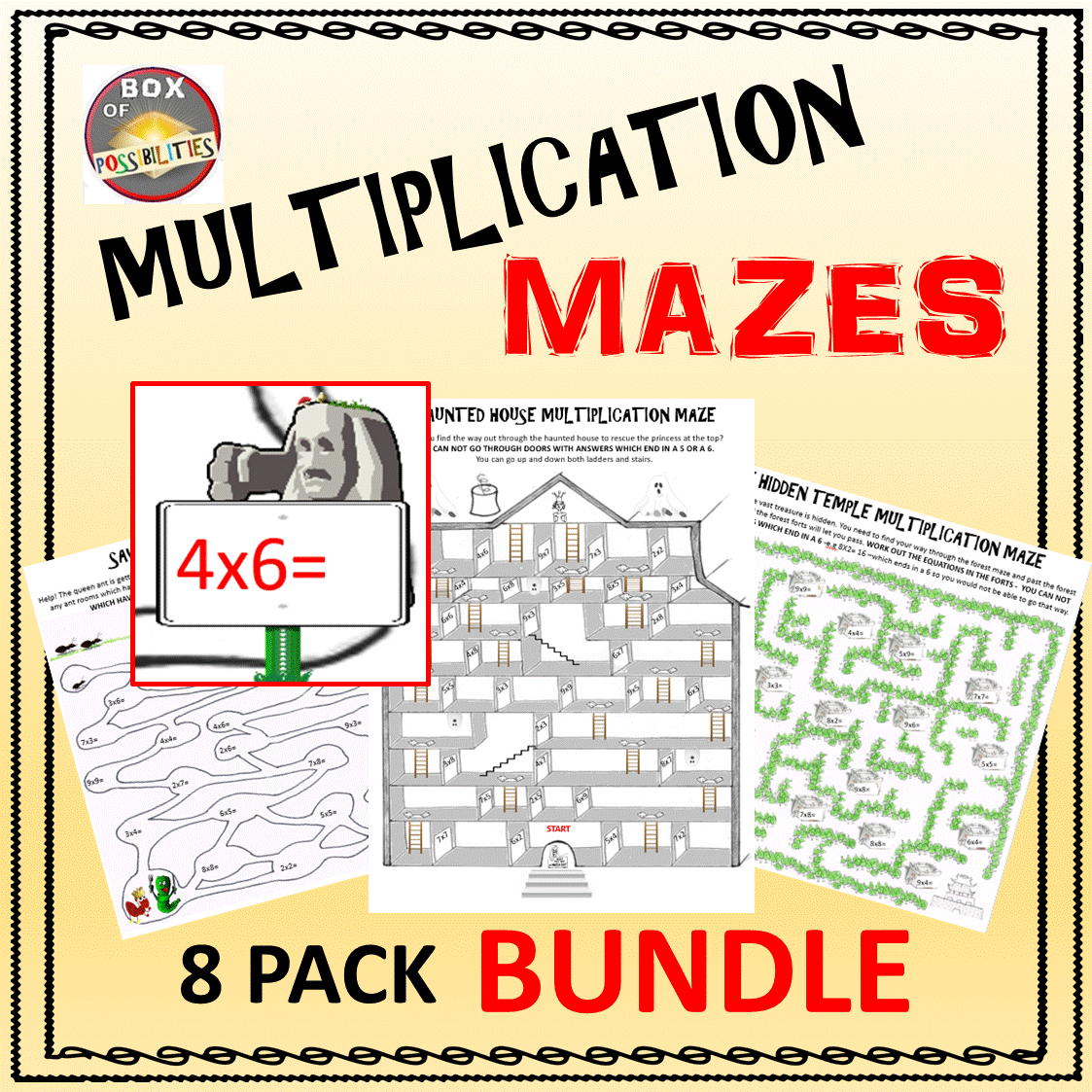 multiplication-mazes-math-activity-math-activities