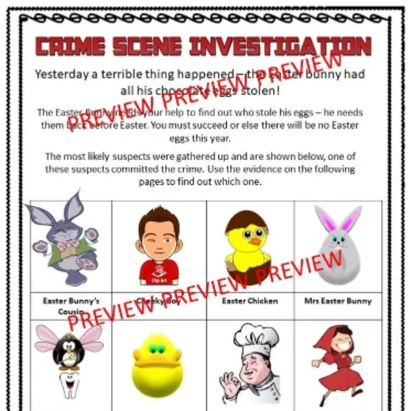 Easter ADVANCED CSI Math