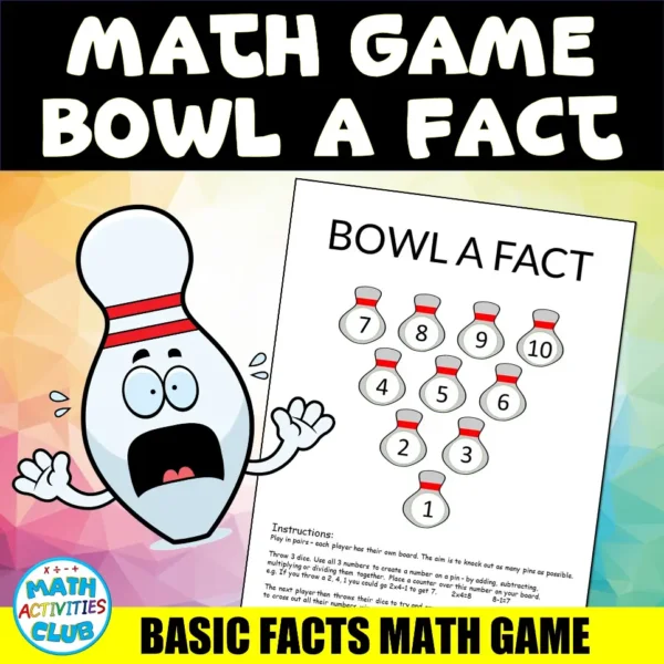 Bowl a Fact - Basic Facts Math Game