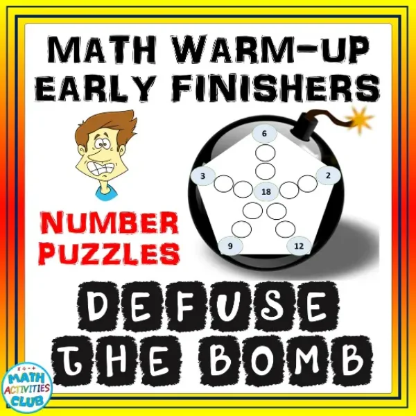 Defuse the Bomb! A Math Warm-up or Early Finishers Activity