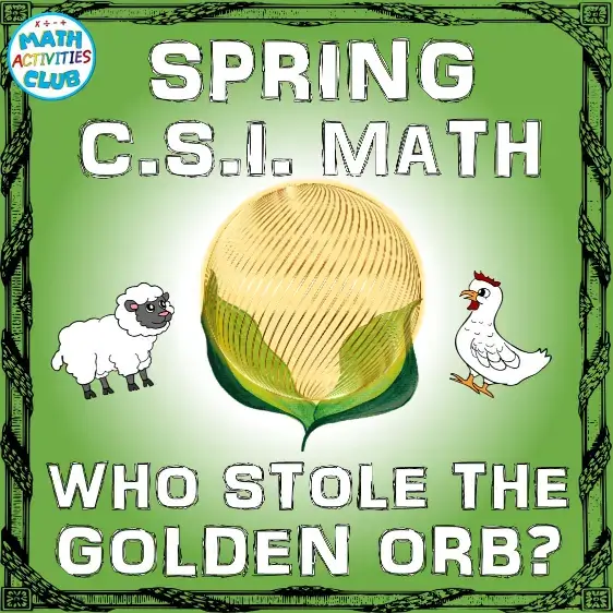 cover spring CSI Math activity