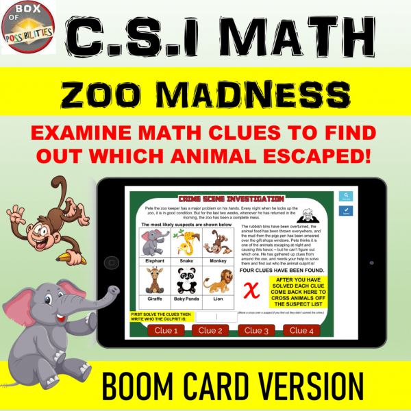 Free CSI Math BOOM Cards