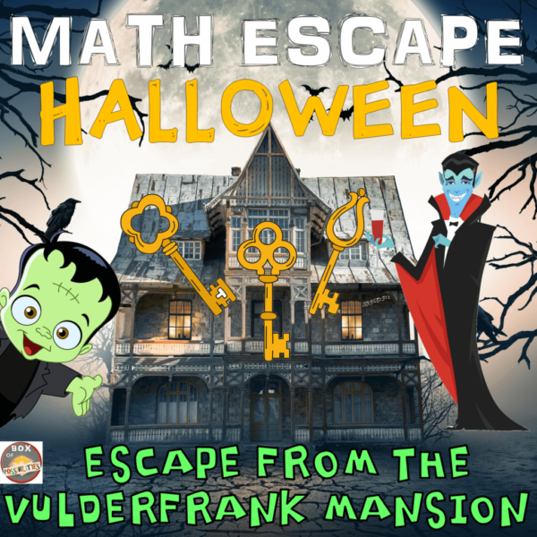 Halloween Math Escape Room: VulderFrank Haunted House. Halloween Math Mystery