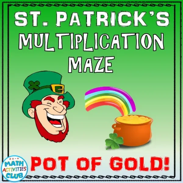 Saint Patrick's Math: Multiplication Maze