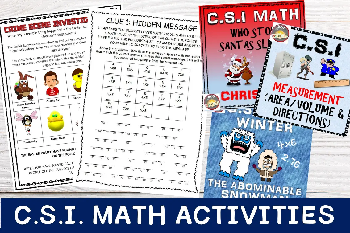 CSI Math Acitivites