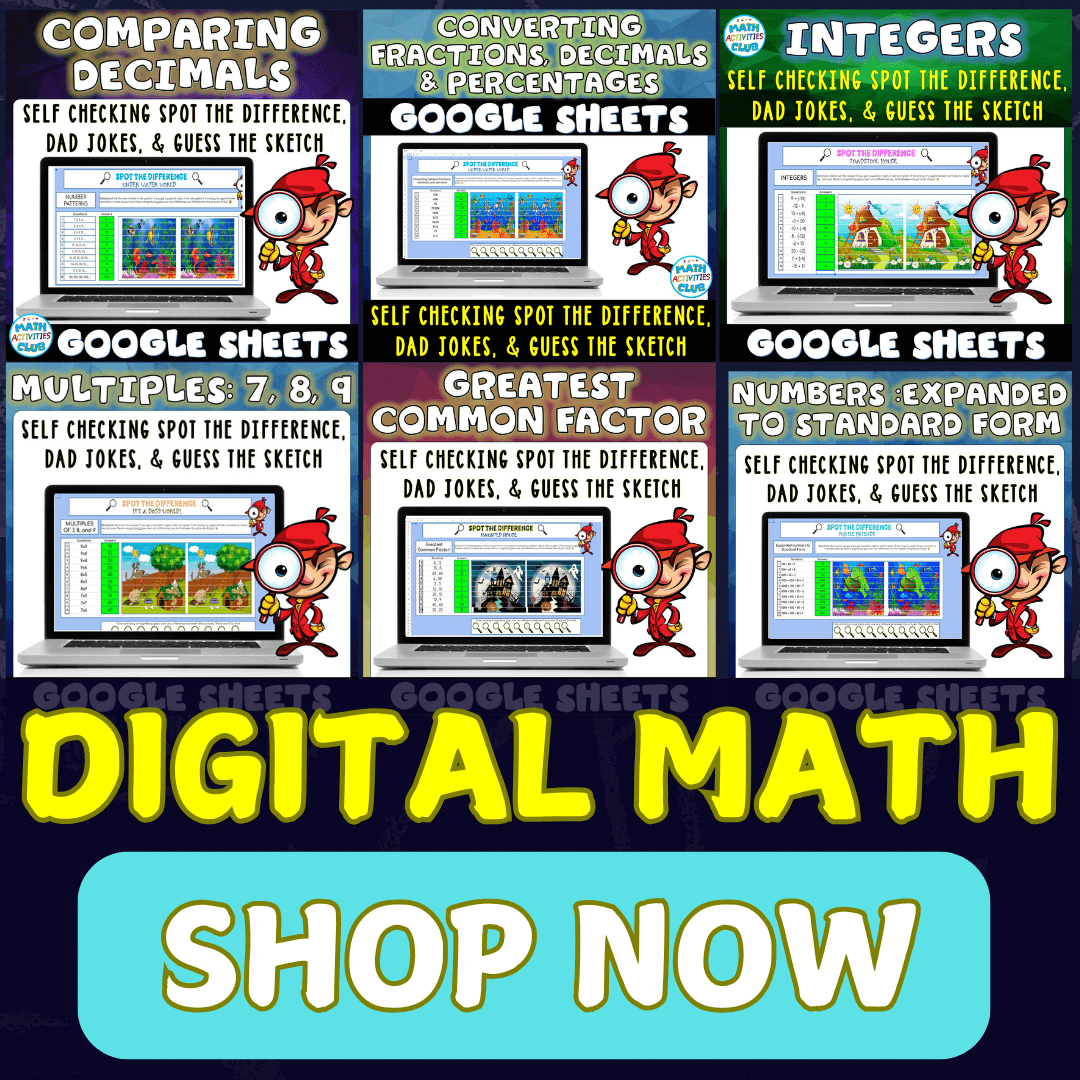 Digital Math Activities Shop